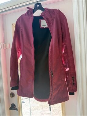 Bench Women's pink Hooded rain Jacket